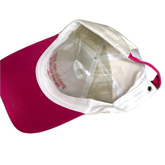 NWT White and Pink Put it on my husbands tab embroidered GRAFFIC hat - Picture 4 of 4